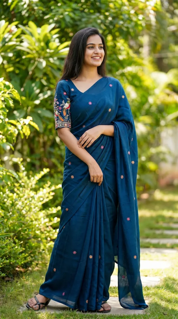 Blue_Black_Rangoli_Premium_Saree_For_Women