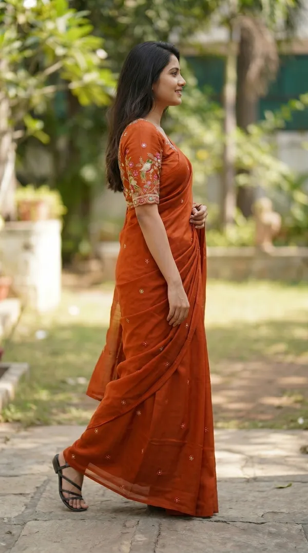 Orange_Black_Rangoli_Premium_Saree_For_Women