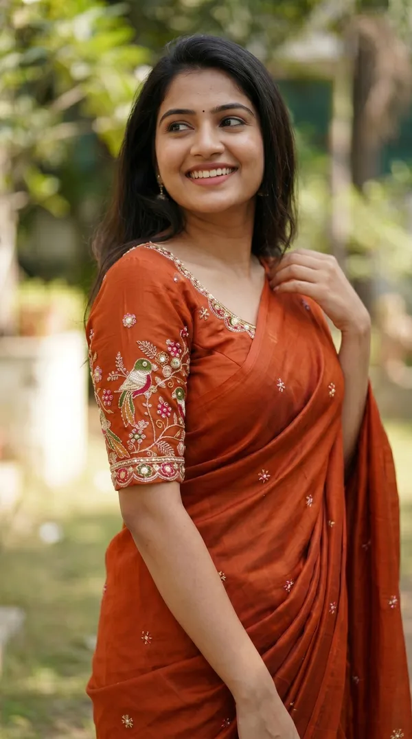 Orange_Black_Rangoli_Premium_Saree_For_Women