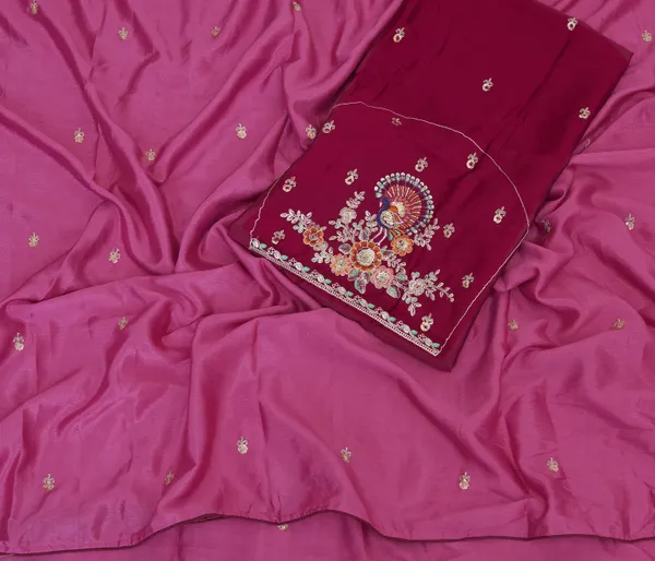 Pink_Chinon_Premium_Saree_For_Women