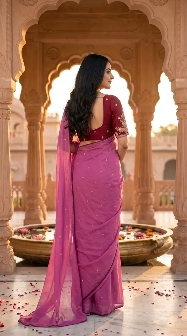 Pink_Chinon_Premium_Saree_For_Women