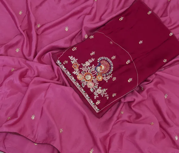 Pink_Chinon_Premium_Saree_For_Women