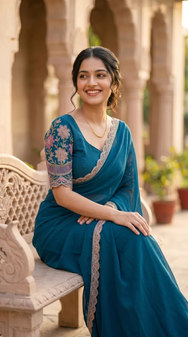 Blue_Rangoli_Premium_Saree_For_Women