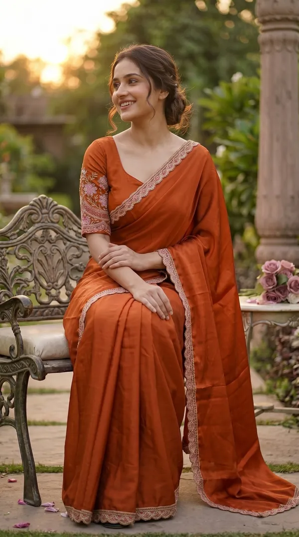 Orange_Black_Rangoli_Premium_Saree_For_Women