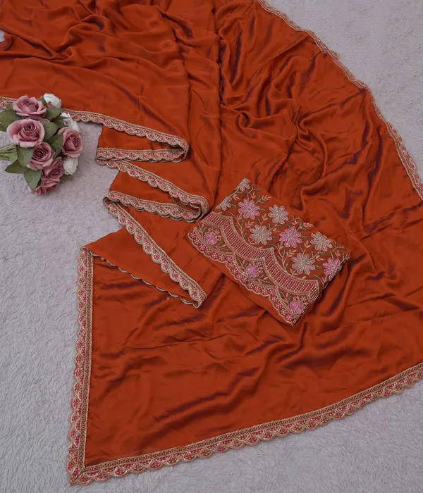 Orange_Black_Rangoli_Premium_Saree_For_Women