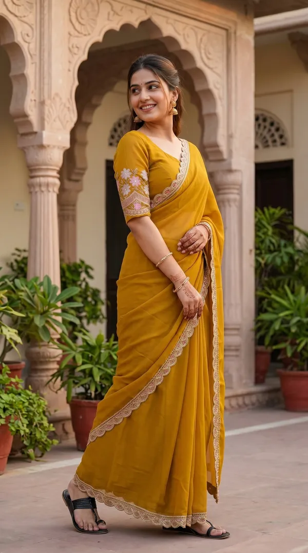 Yellow_Black_Rangoli_Premium_Saree_For_Women