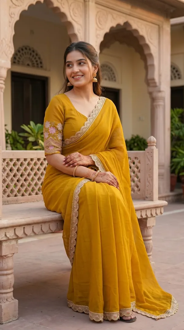 Yellow_Black_Rangoli_Premium_Saree_For_Women