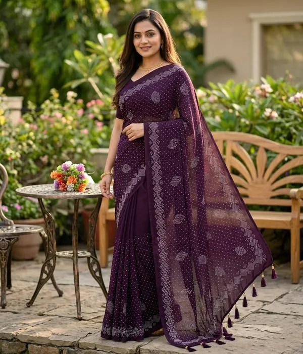 Deep_Purple_Vichitra_Premium_Saree_For_Women