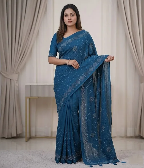 Teal_Vichitra_Premium_Saree_For_Women