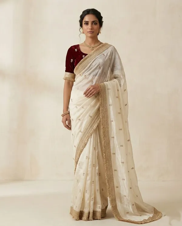 White_Fandy_Satin_Premium_Saree_For_Women