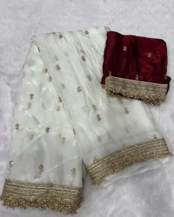 White_Fandy_Satin_Premium_Saree_For_Women