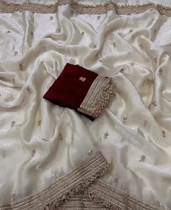 White_Fandy_Satin_Premium_Saree_For_Women