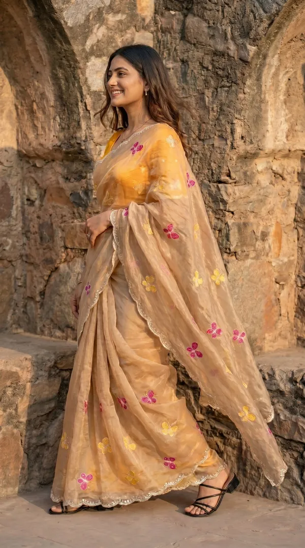 Beige_Fandy_Chiffon_Satin_Premium_Saree_For_Women