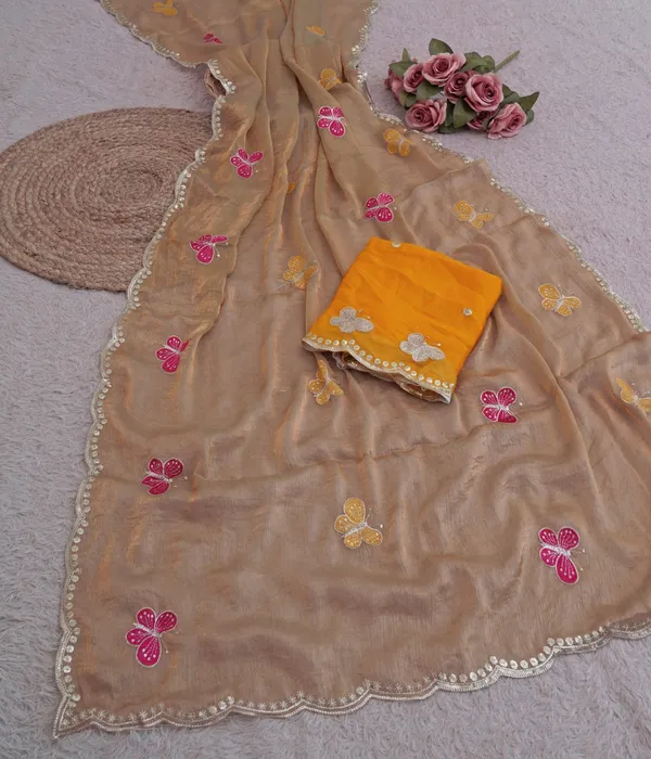 Beige_Fandy_Chiffon_Satin_Premium_Saree_For_Women