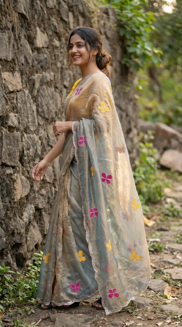Grey_Fandy_Chiffon_Satin_Premium_Saree_For_Women