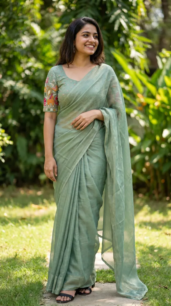 Green_Fandy_Chiffon_Satin_Premium_Saree_For_Women