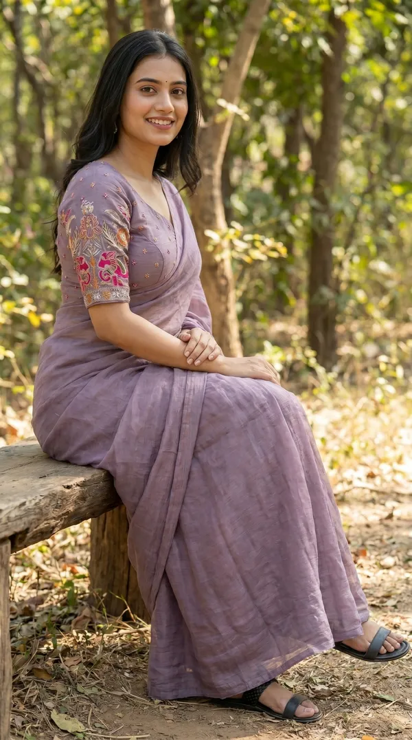 Lavender_Fandy_Chiffon_Satin_Premium_Saree_For_Women