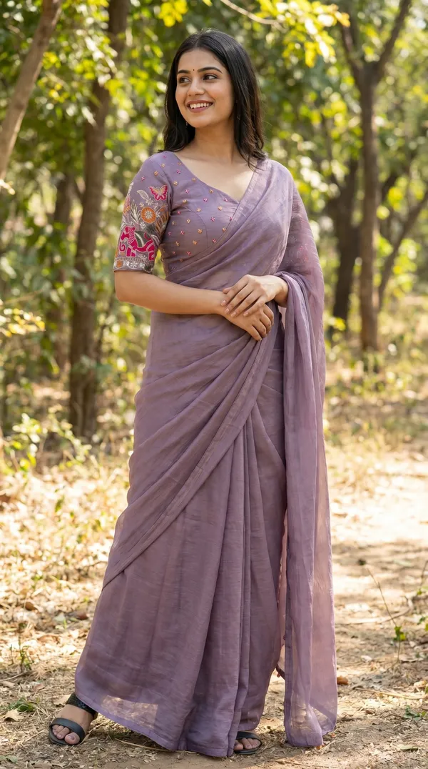 Lavender_Fandy_Chiffon_Satin_Premium_Saree_For_Women