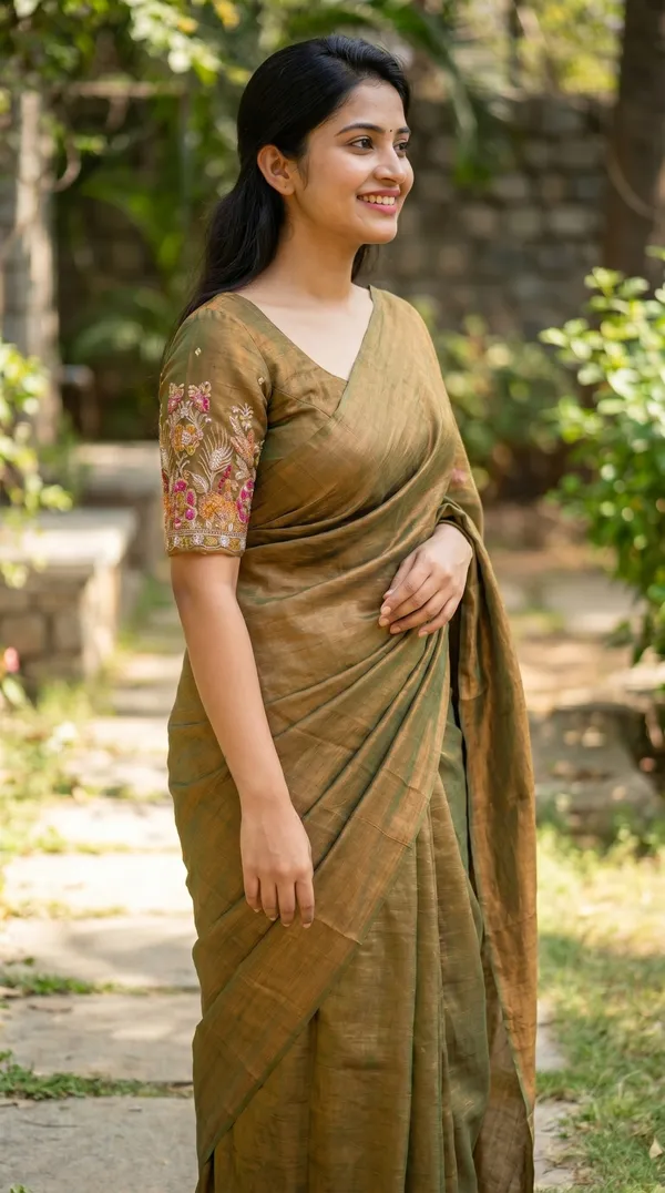 Mustard_Gold_Fandy_Chiffon_Satin_Premium_Saree_For_Women