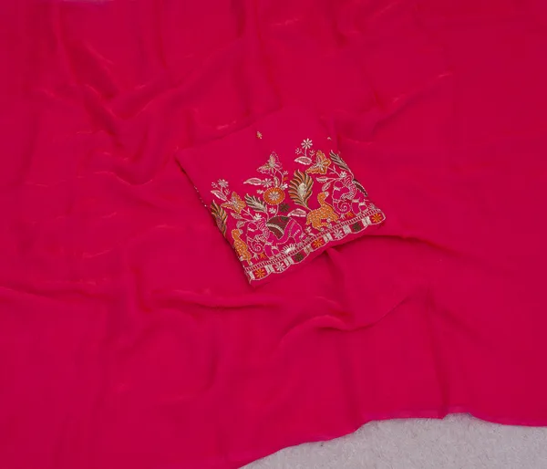Pink_Fandy_Chiffon_Satin_Premium_Saree_For_Women