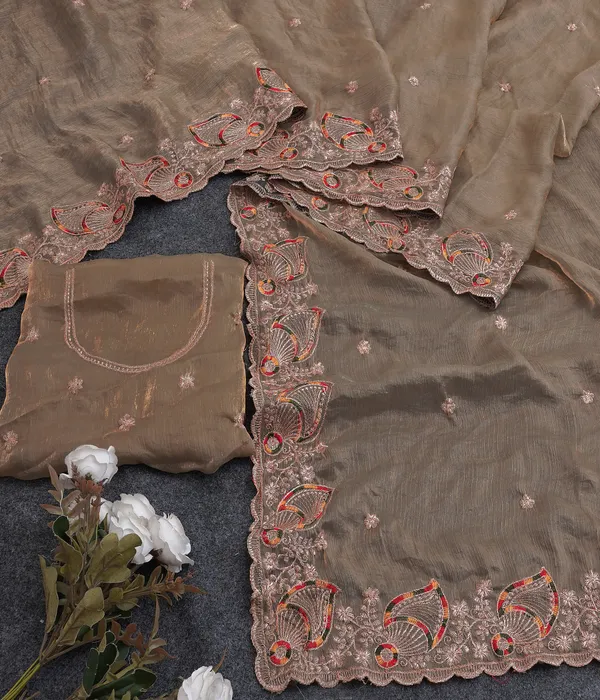 Taupe_Fandy_Chiffon_Satin_Premium_Saree_For_Women