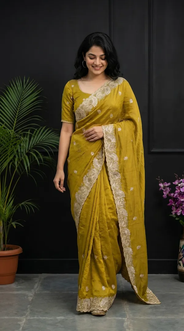 Mustard_Yellow_Cresh_Rangoli_Premium_Saree_For_Women