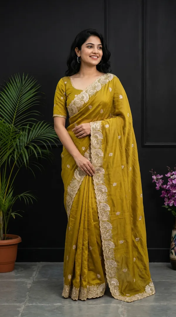 Mustard_Yellow_Cresh_Rangoli_Premium_Saree_For_Women