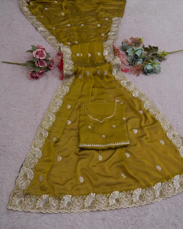 Mustard_Yellow_Cresh_Rangoli_Premium_Saree_For_Women