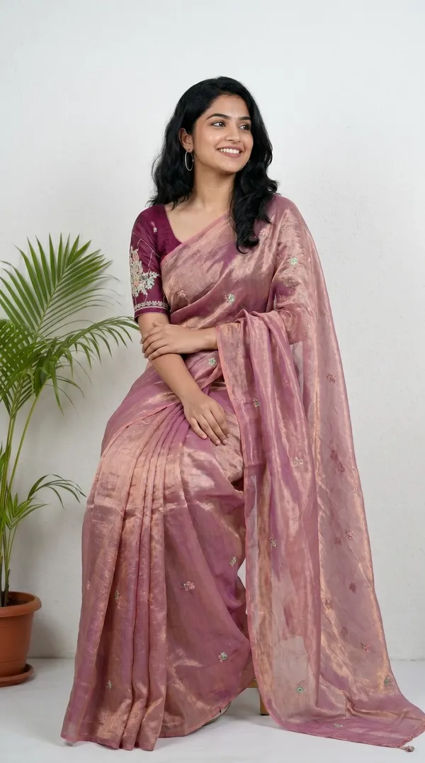 Dusty_Rose_Fandy_Chiffon_Satin_Premium_Saree_For_Women