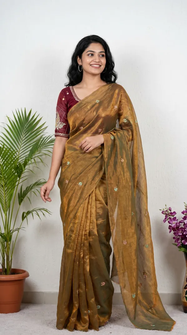 Mustard_Yellow_Fandy_Chiffon_Satin_Premium_Saree_For_Women