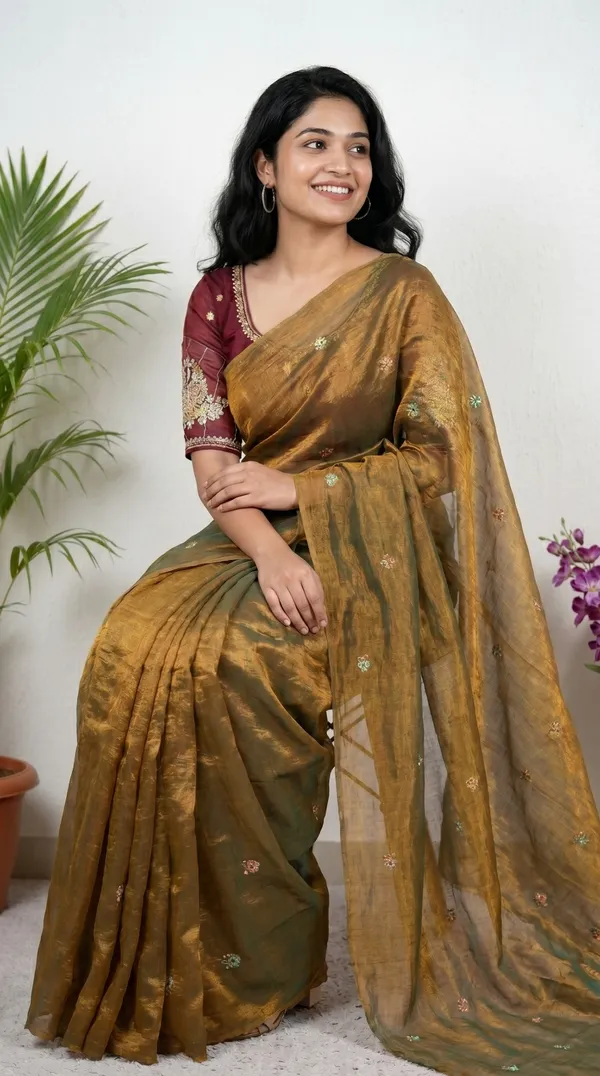 Mustard_Yellow_Fandy_Chiffon_Satin_Premium_Saree_For_Women