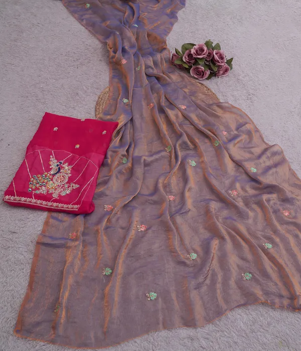 Rose_Gold_Fandy_Chiffon_Satin_Premium_Saree_For_Women