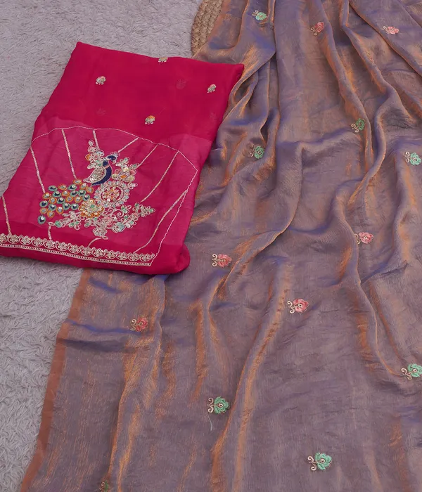 Rose_Gold_Fandy_Chiffon_Satin_Premium_Saree_For_Women