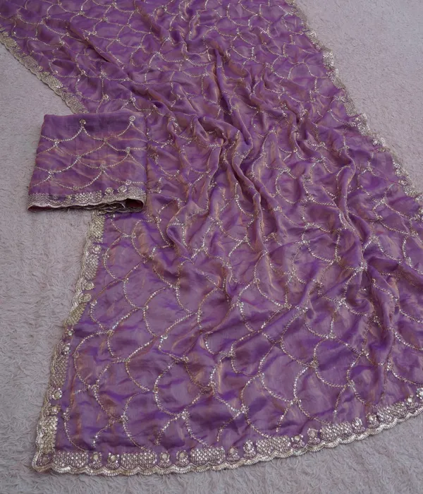 Lavender_Fandy_Satin_Premium_Saree_For_Women