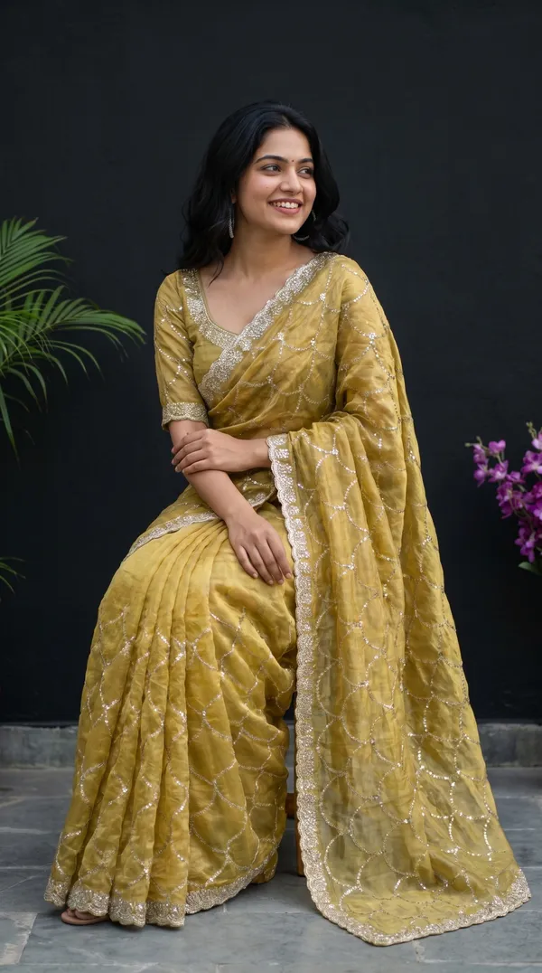 Mustard_Fandy_Satin_Premium_Saree_For_Women