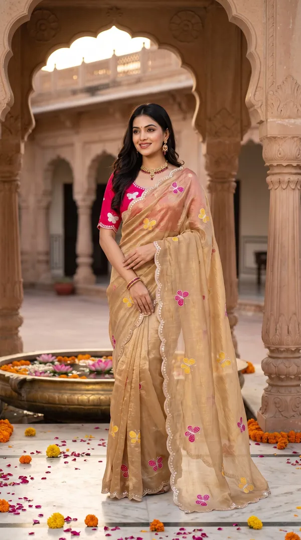 Beige_Fandy_Chiffon_Satin_Premium_Saree_For_Women