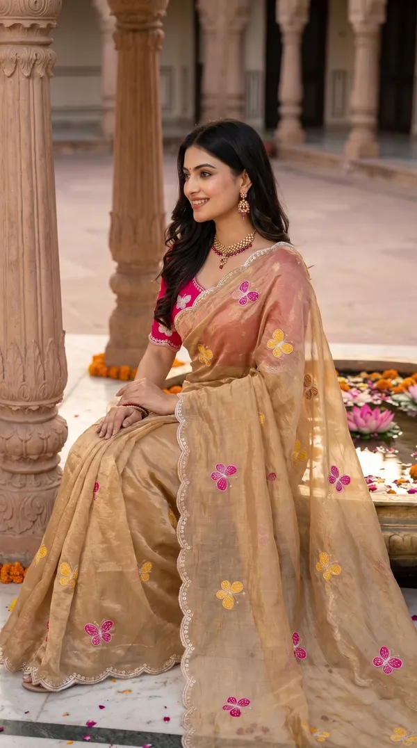 Beige_Fandy_Chiffon_Satin_Premium_Saree_For_Women