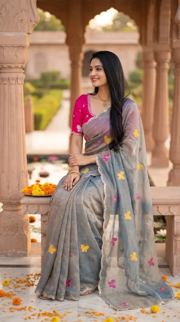 Grey_Fandy_Chiffon_Satin_Premium_Saree_For_Women