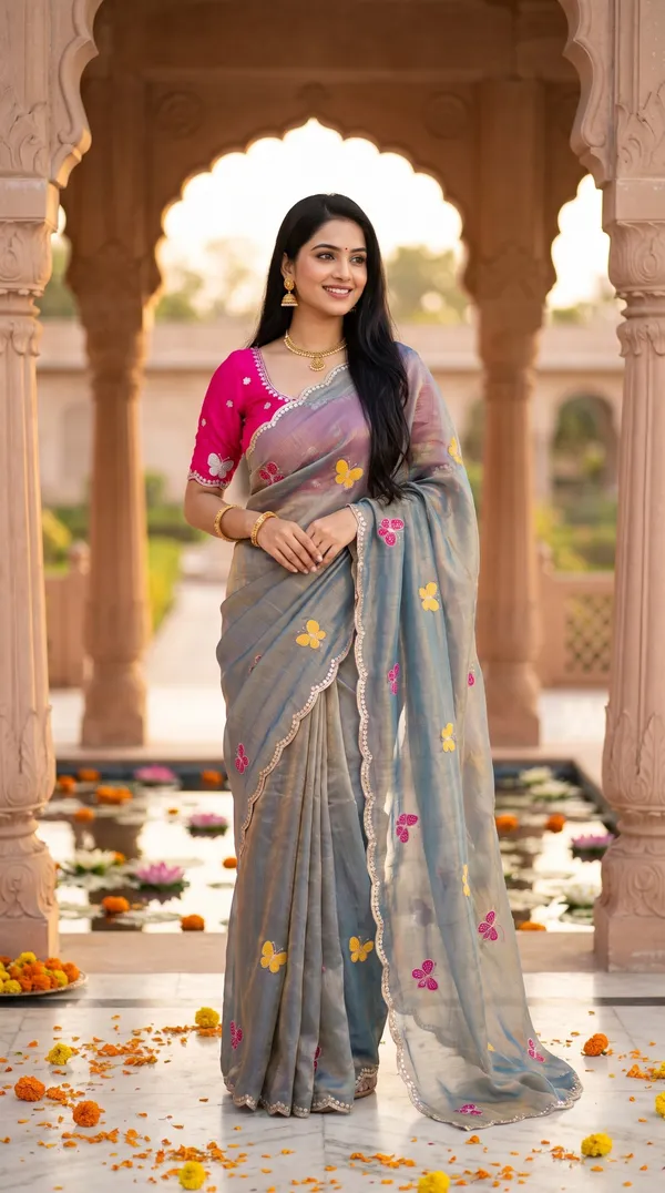 Grey_Fandy_Chiffon_Satin_Premium_Saree_For_Women