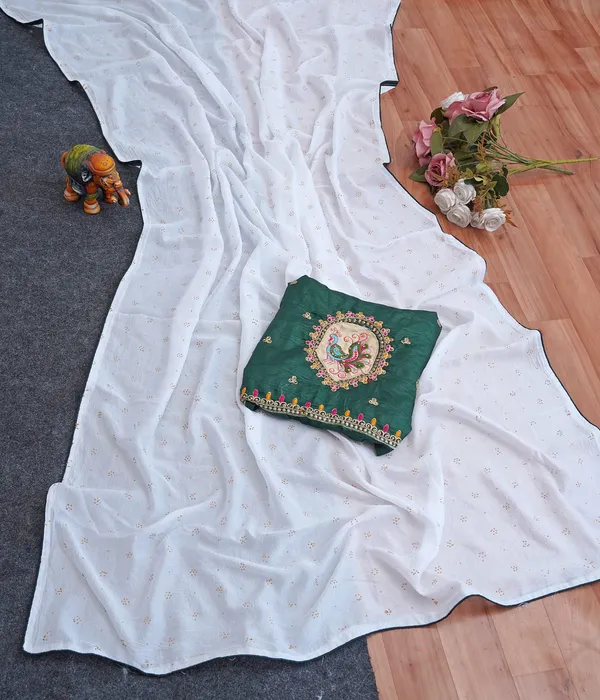 White_Green_Vichitra_And_Bahubali_Sana_Silk_Premium_Saree_For_Women