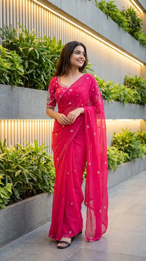 Pink_Fandy_Chiffon_Satin_Premium_Saree_For_Women