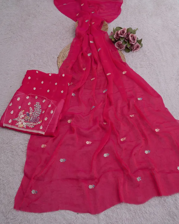 Pink_Fandy_Chiffon_Satin_Premium_Saree_For_Women