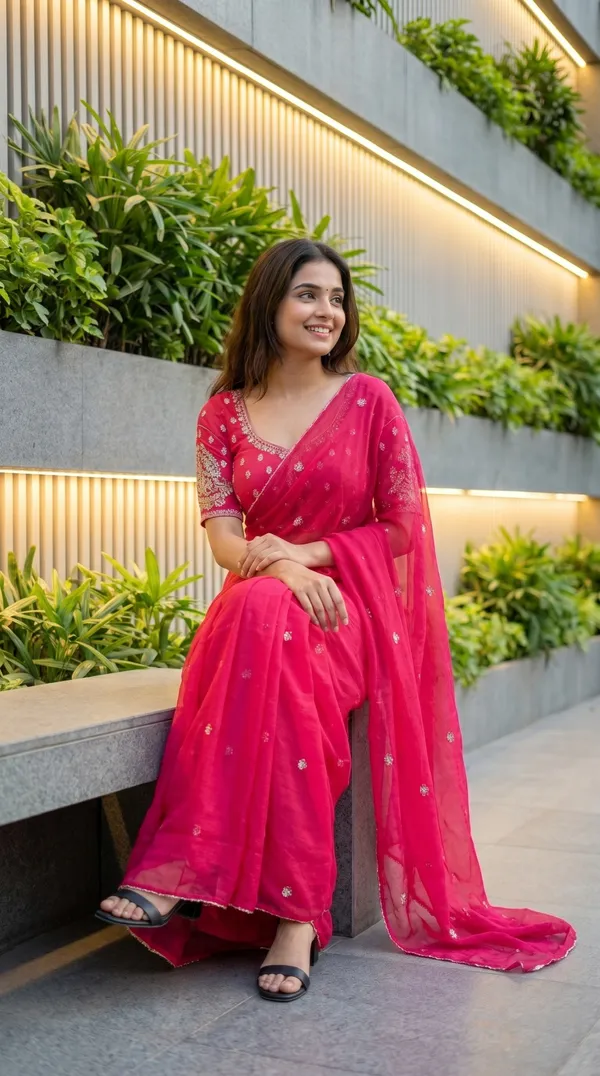 Pink_Fandy_Chiffon_Satin_Premium_Saree_For_Women