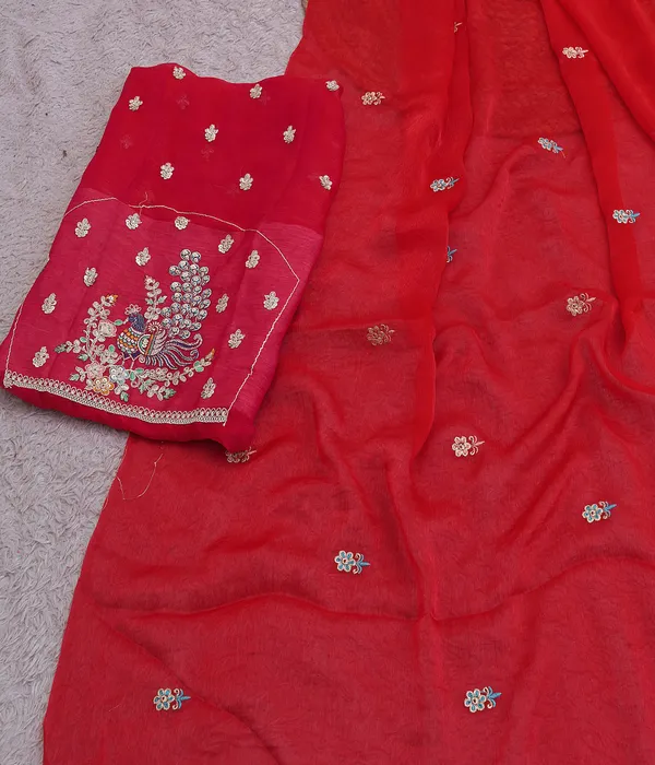 Red_Fandy_Chiffon_Satin_Premium_Saree_For_Women