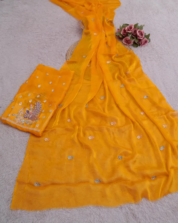 Yellow_Fandy_Chiffon_Satin_Premium_Saree_For_Women