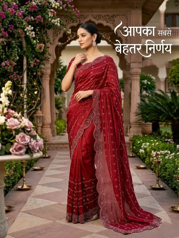 Maroon_Fandy_Chiffon_Satin_Premium_Saree_For_Women