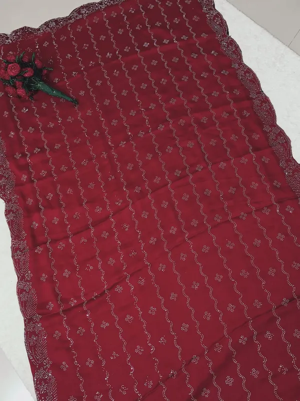 Maroon_Fandy_Chiffon_Satin_Premium_Saree_For_Women