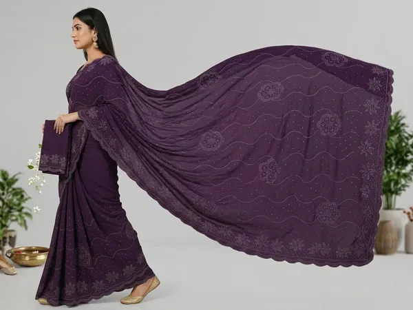 Dark_Purple_Vichitra_Premium_Saree_For_Women