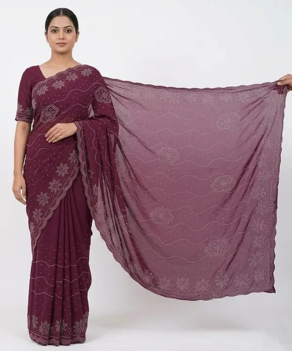 Deep_Wine_Vichitra_Premium_Saree_For_Women