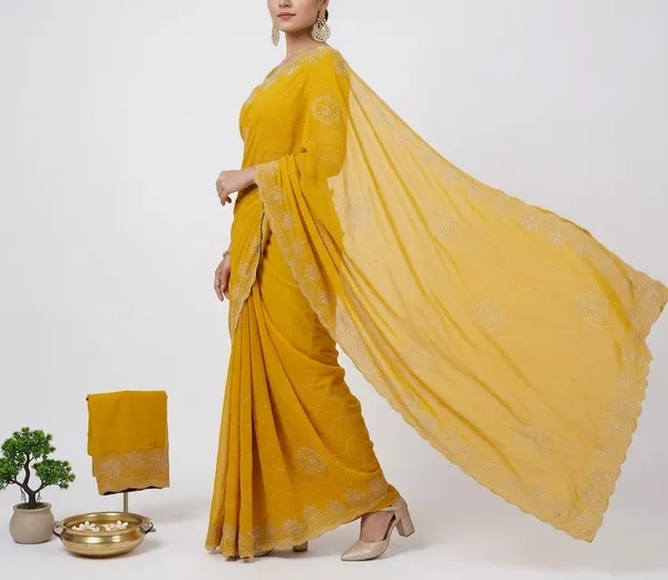 Gold_Vichitra_Premium_Saree_For_Women